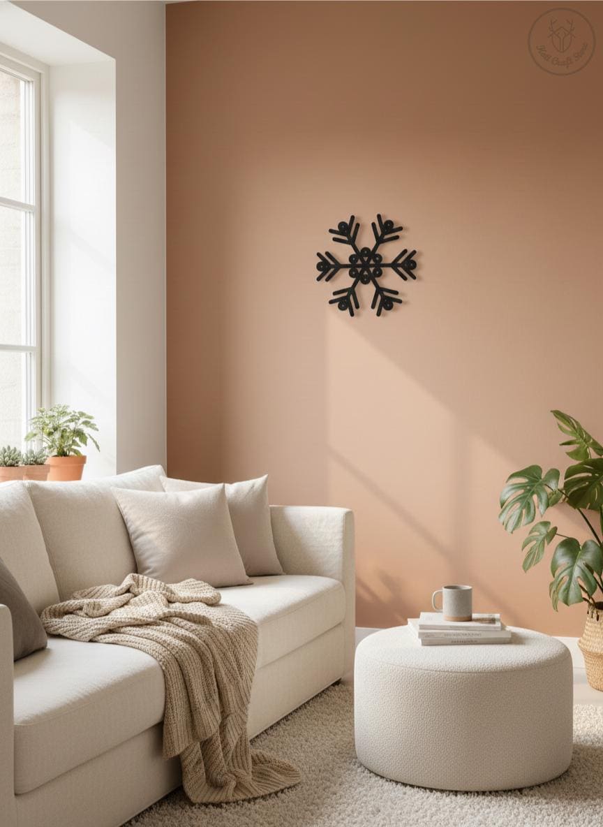 Snowflake-shaped wall decor inspired by Sami (Sámi) shield symbols