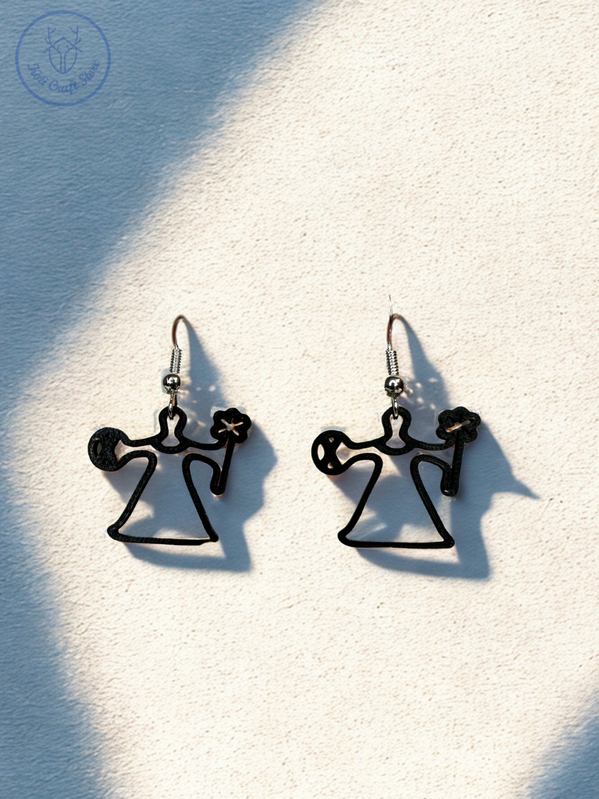 Shaman with Drum Earrings