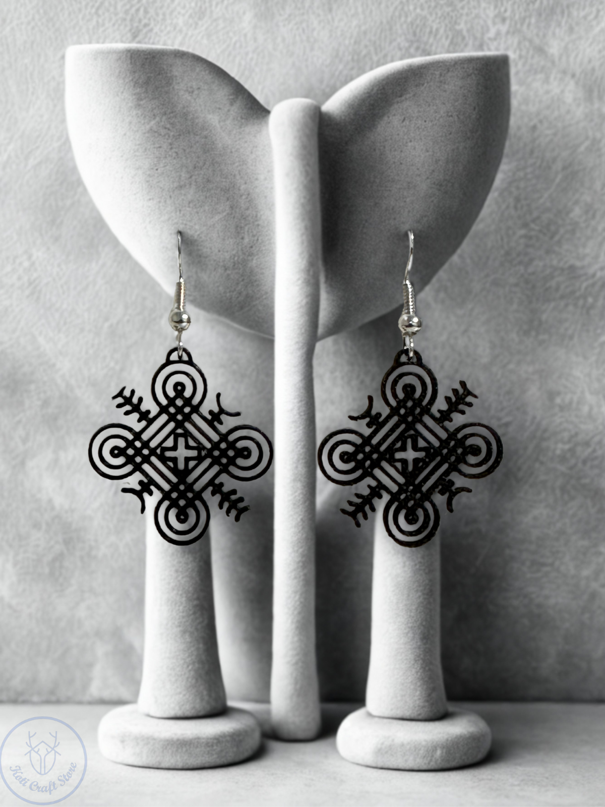 Looped Square Earrings