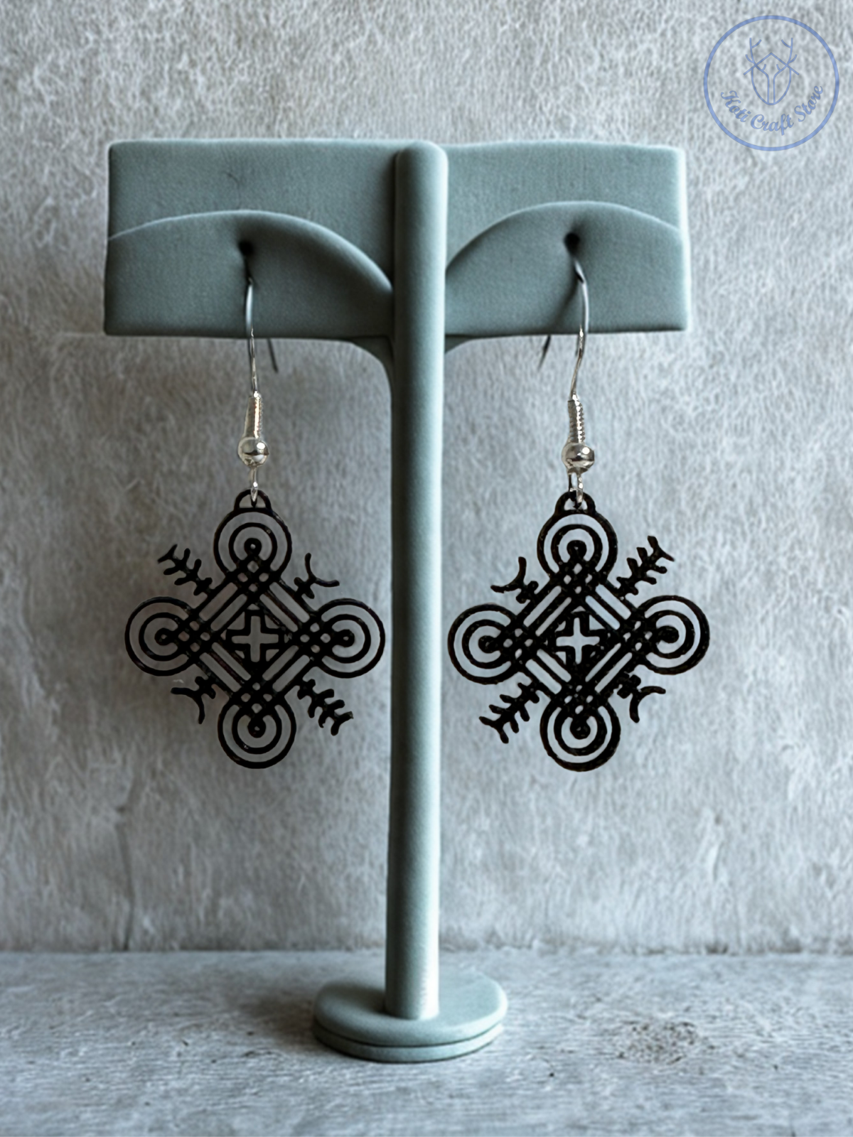 Looped Square Earrings