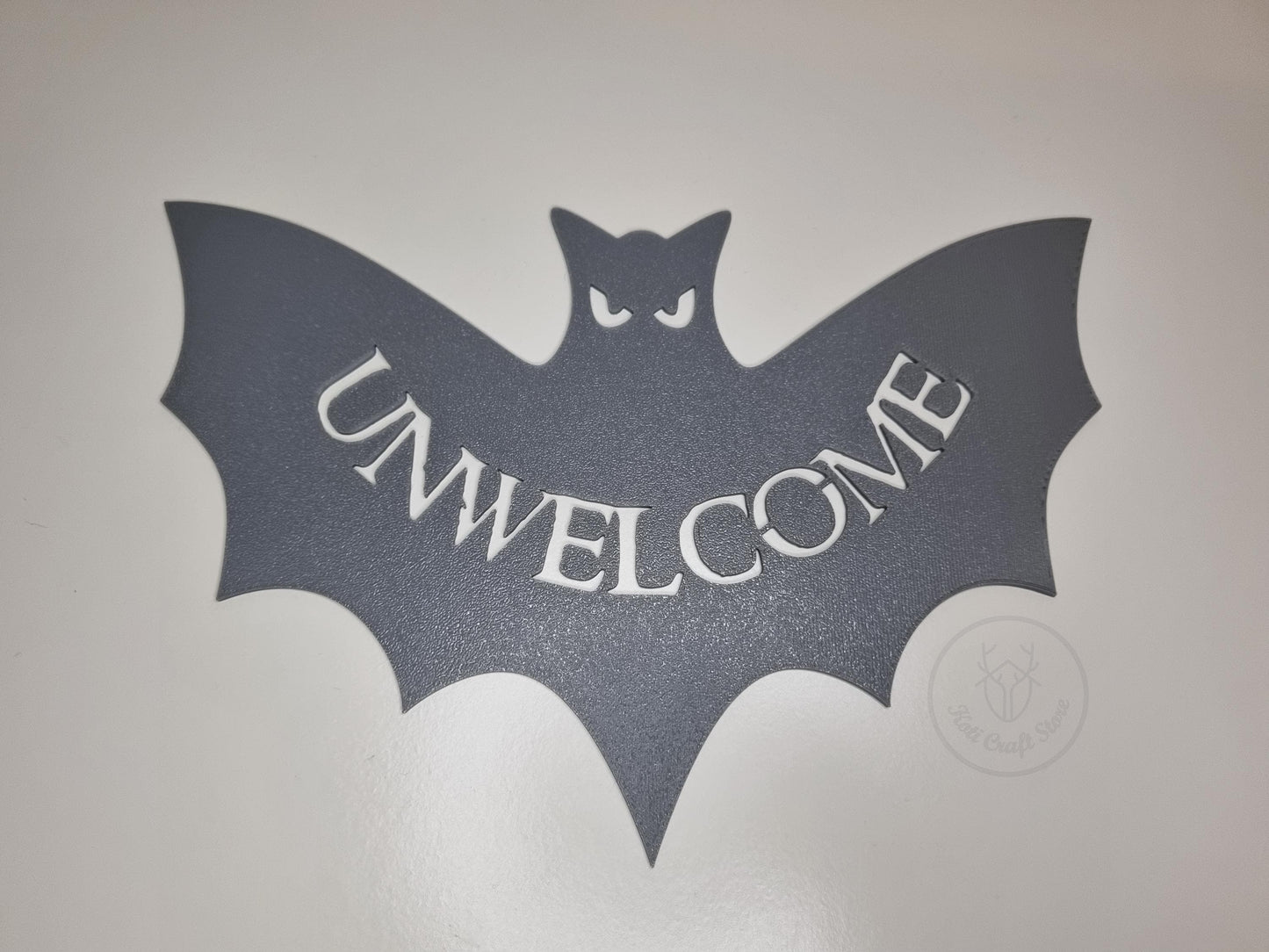 Unwelcome Bat Door Decoration