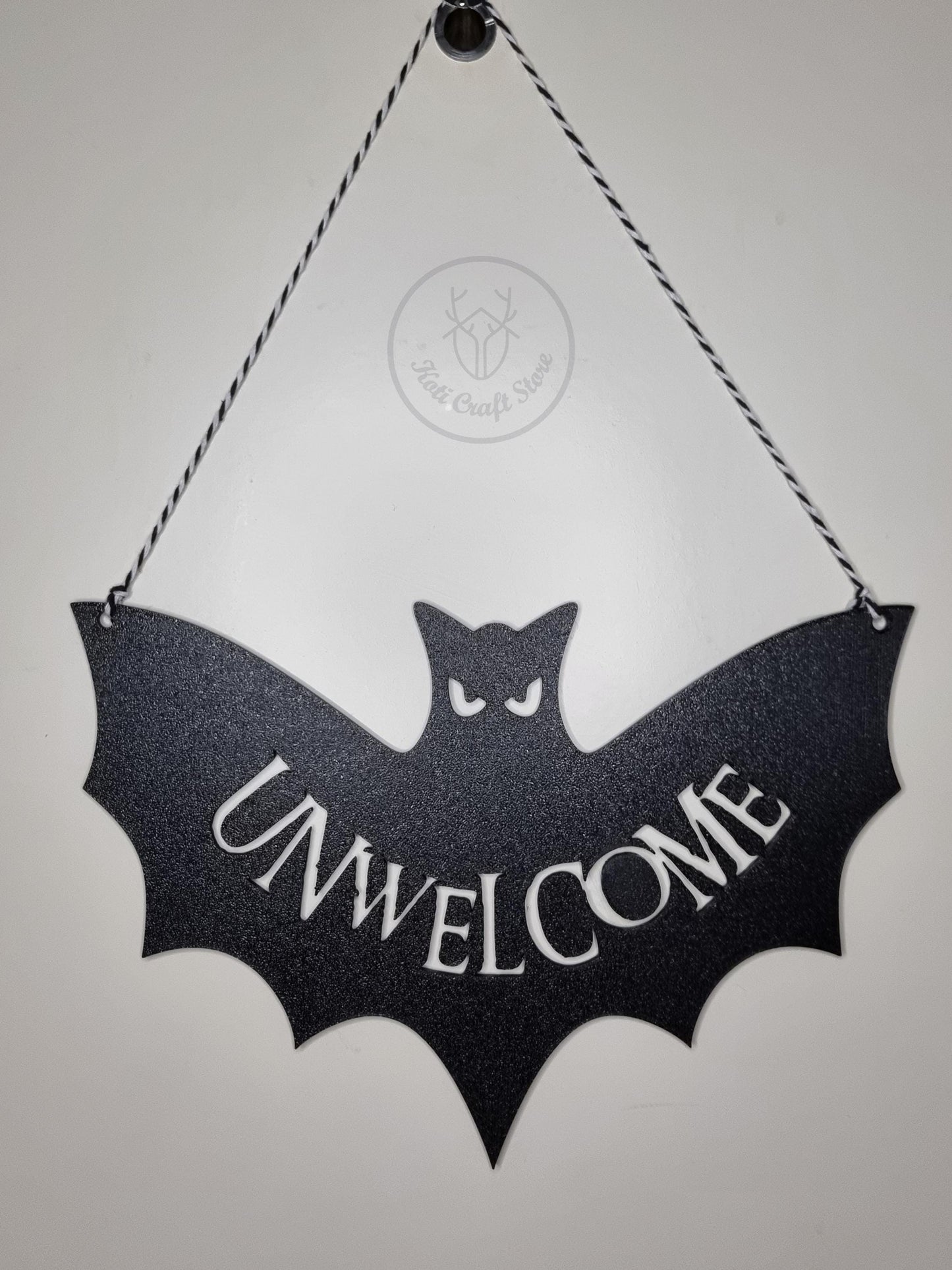 Unwelcome Bat Door Decoration