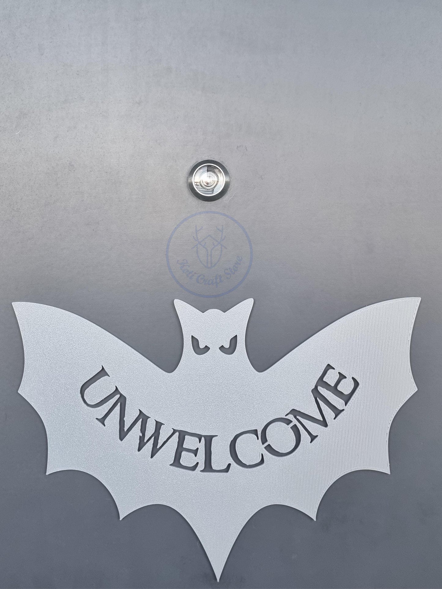 Unwelcome Bat Door Decoration