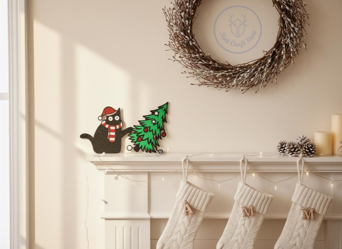 The Christmas Tree Destroyer Cat