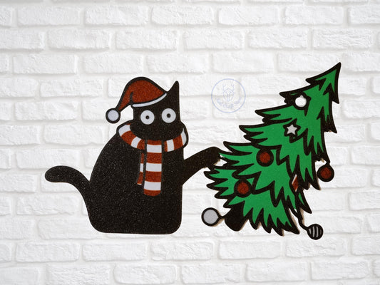 The Christmas Tree Destroyer Cat