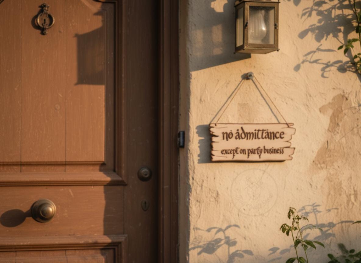 No Admittance Sign, Wall and Door Decor