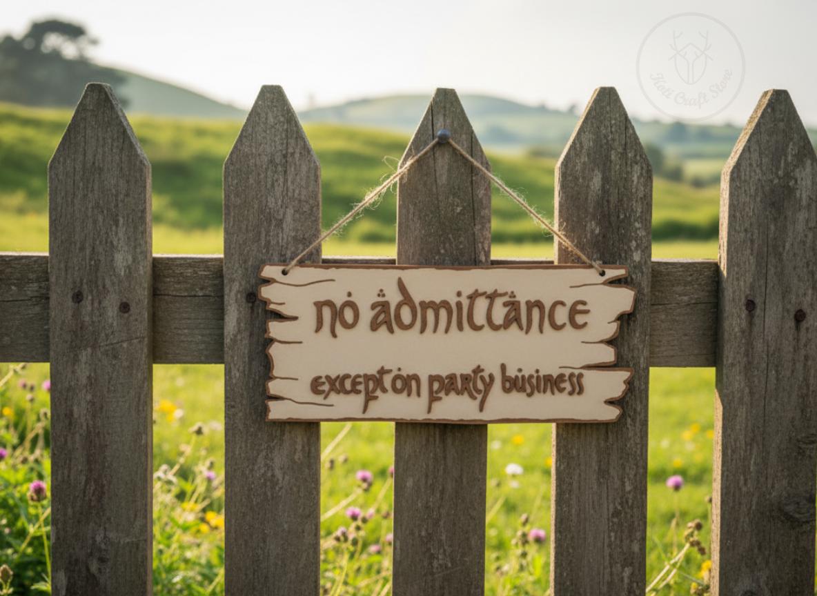 No Admittance Sign, Wall and Door Decor