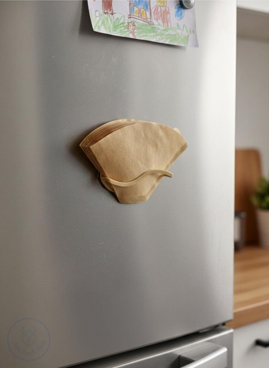 Bean Shape Coffee Filter Holder Fridge Magnet
