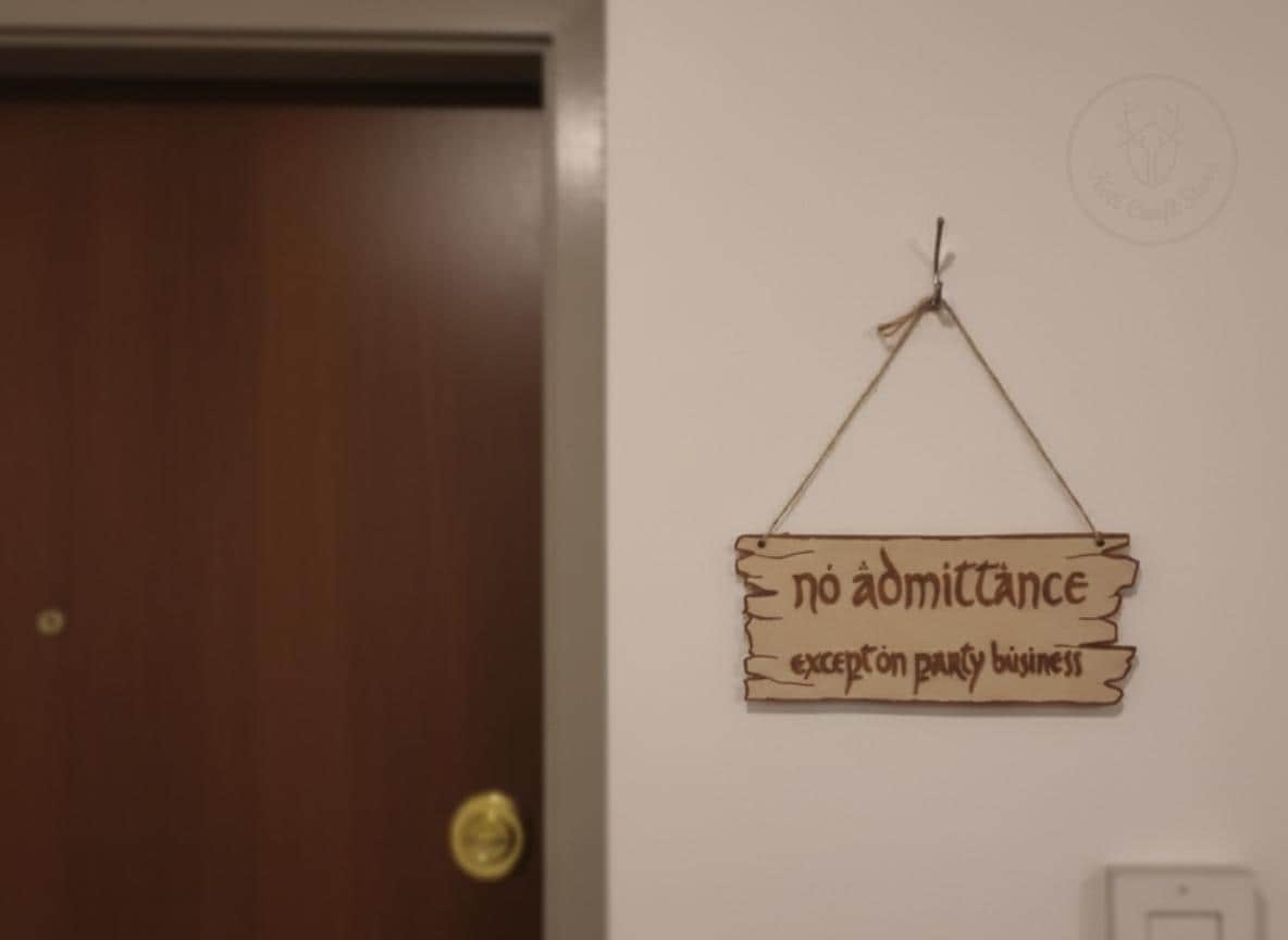 No Admittance Sign, Wall and Door Decor