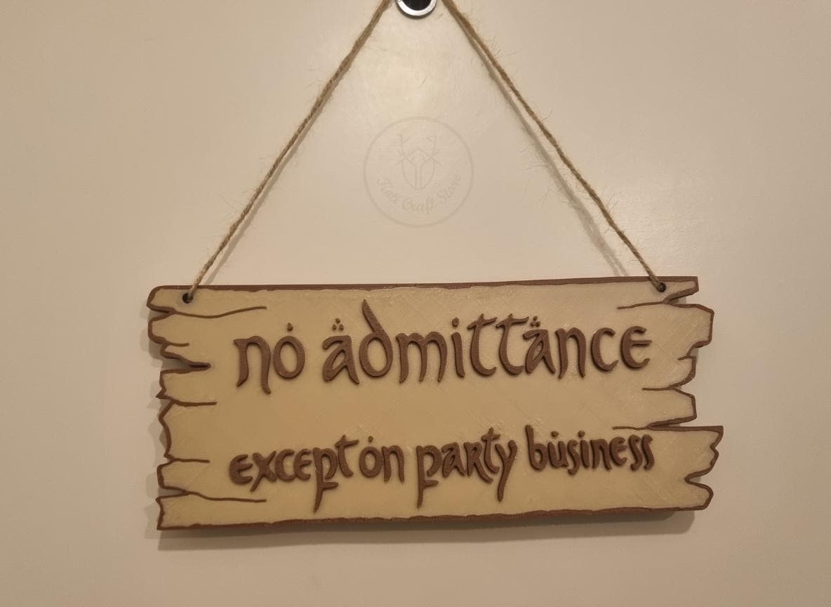 No Admittance Sign, Wall and Door Decor