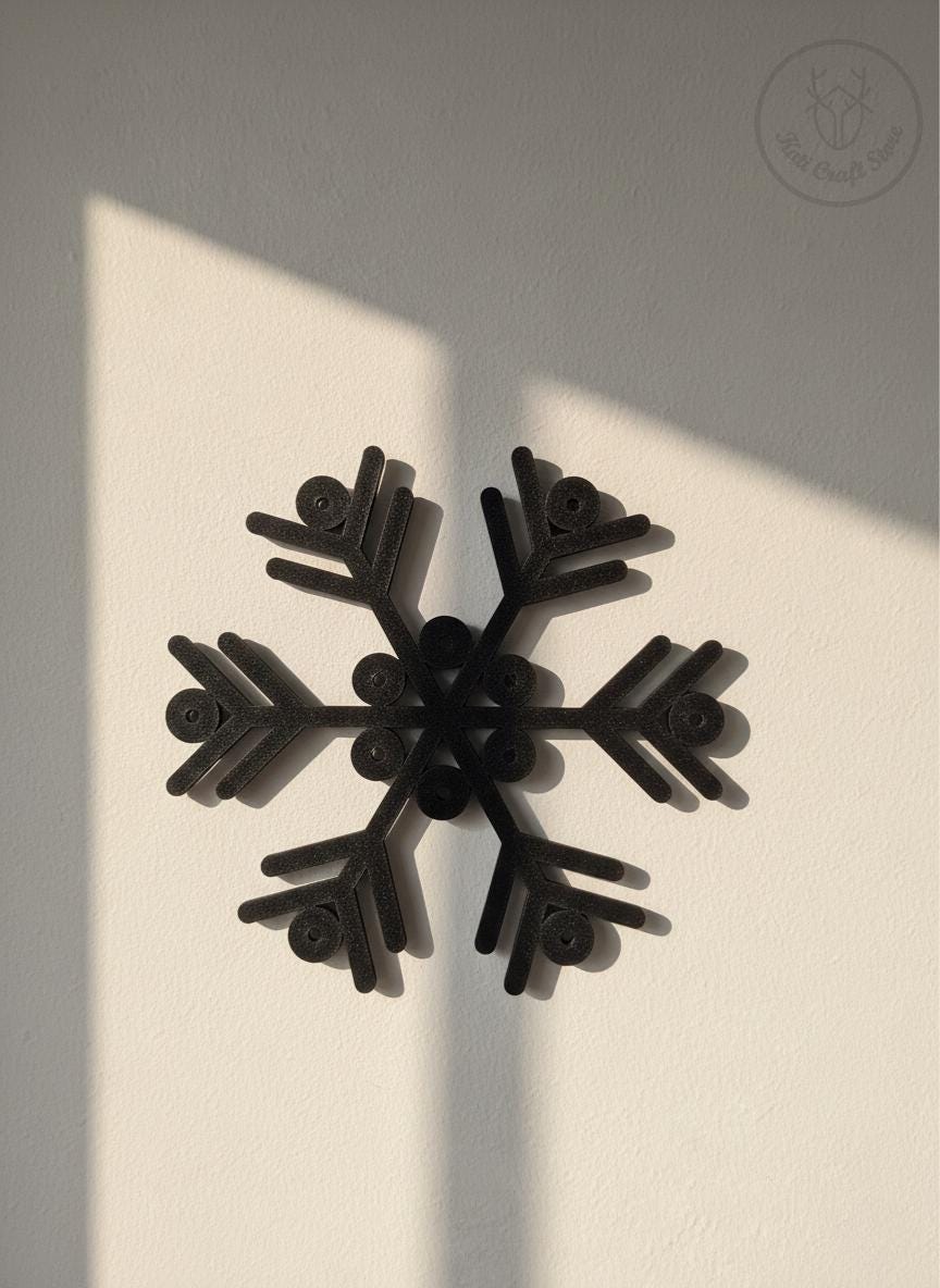 Snowflake-shaped wall decor inspired by Sami (Sámi) shield symbols
