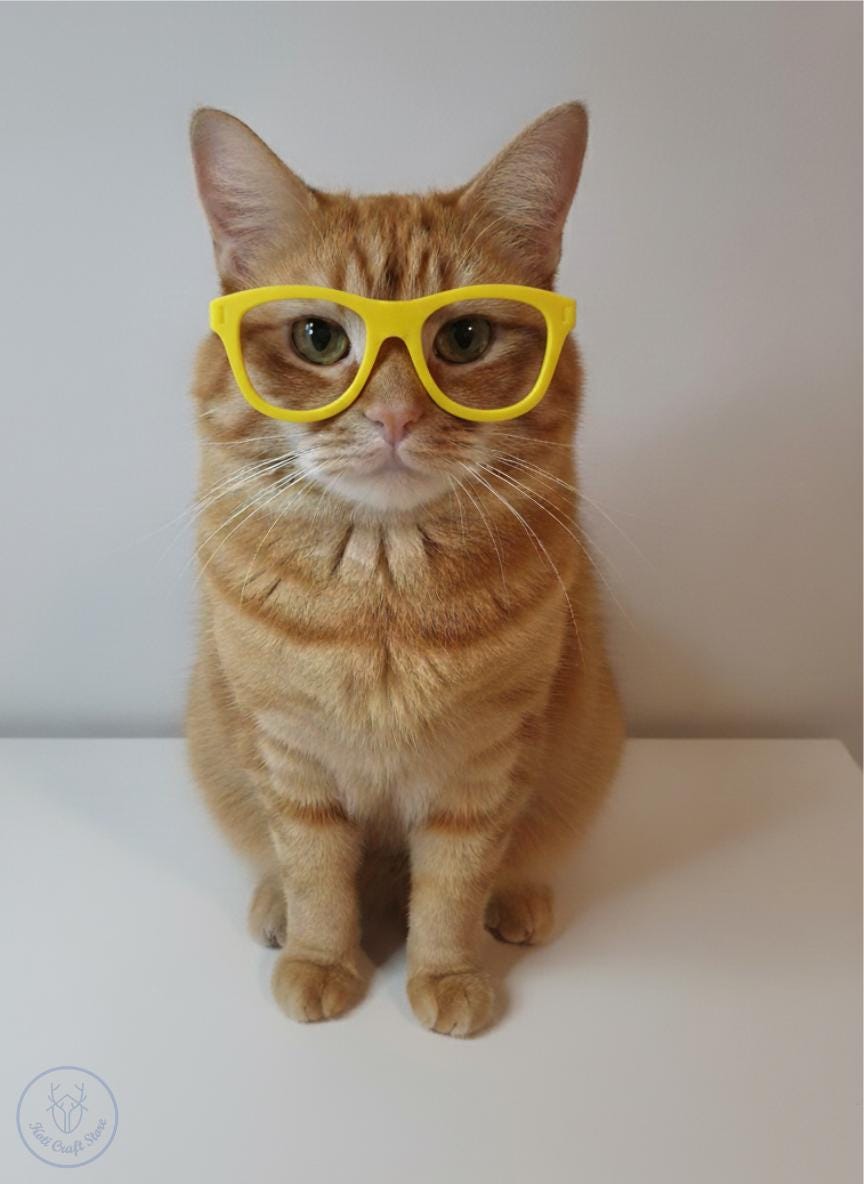 Cat Glasses, Adjustable Pet Accessories